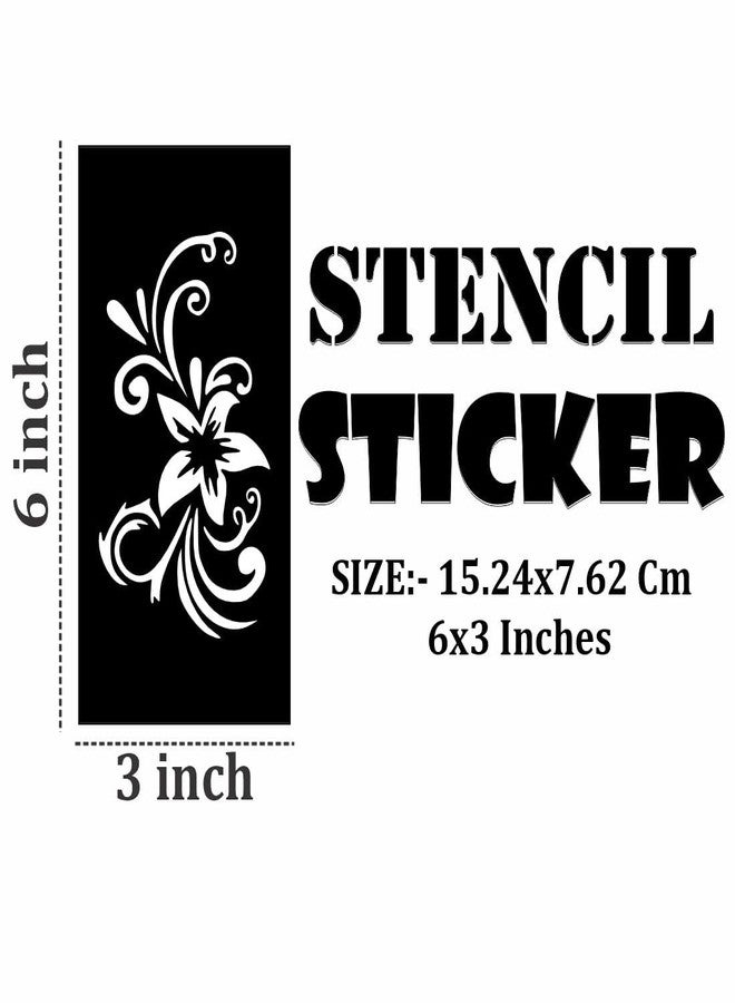 ORDERSHOCK Intricate Mehndi Design Stencil Stickers for Every Occasion for Kids & Adults Both Sticker - Image 4